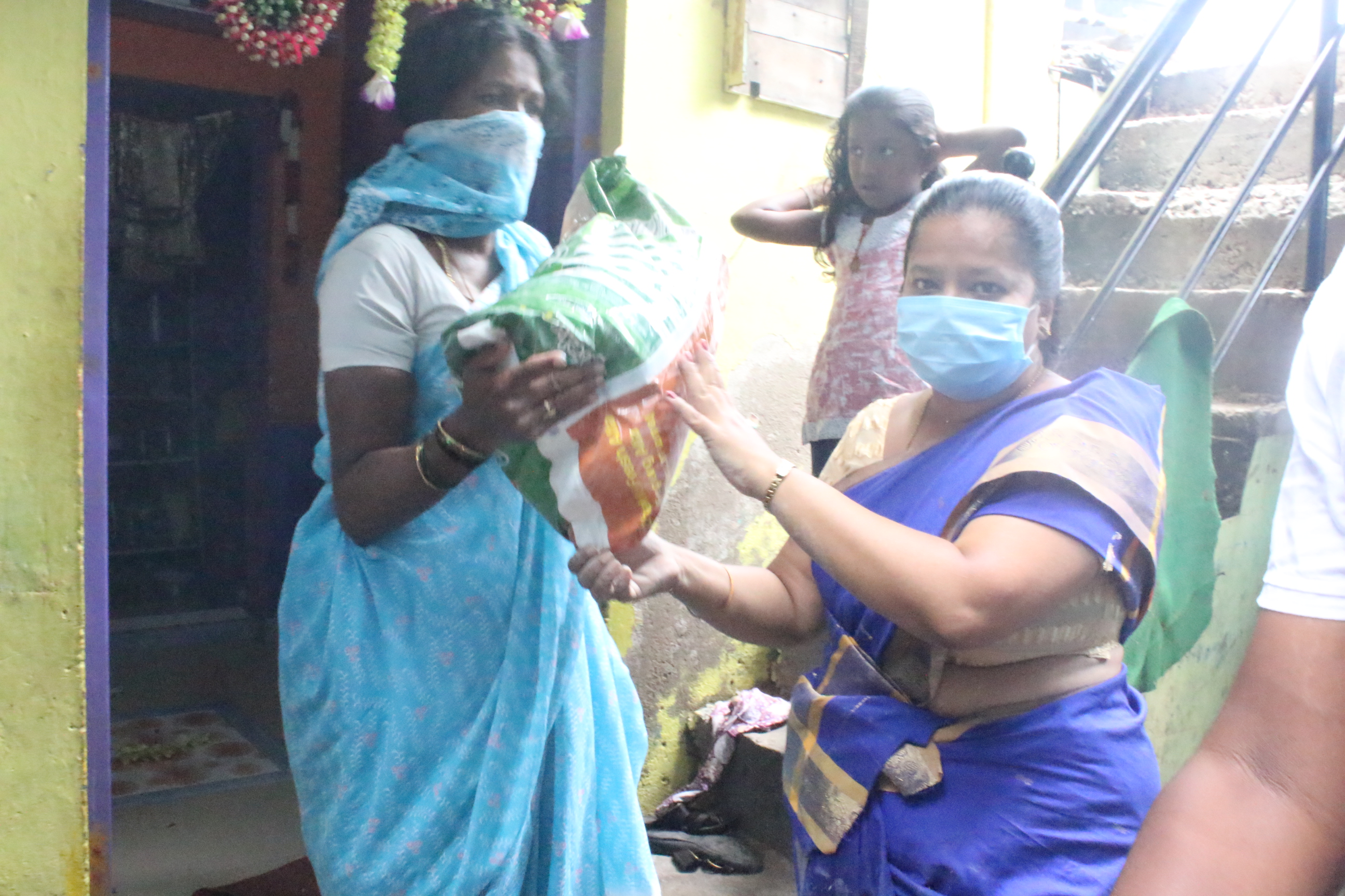 Covid 19 Grocery Distribution at Chinnappa Garden 