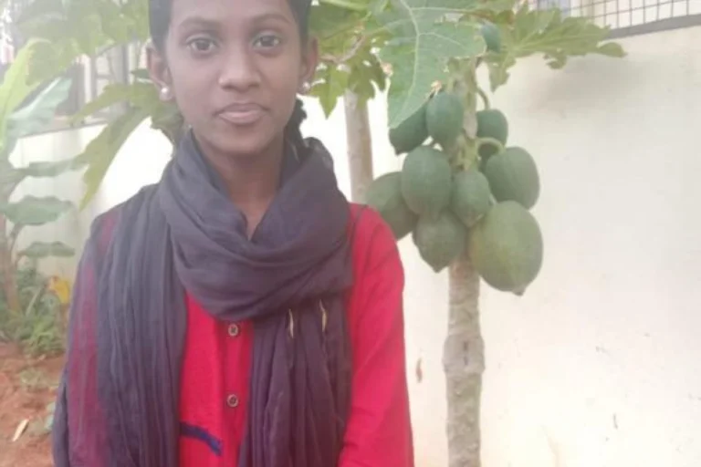 Jeevitha, then six years old…